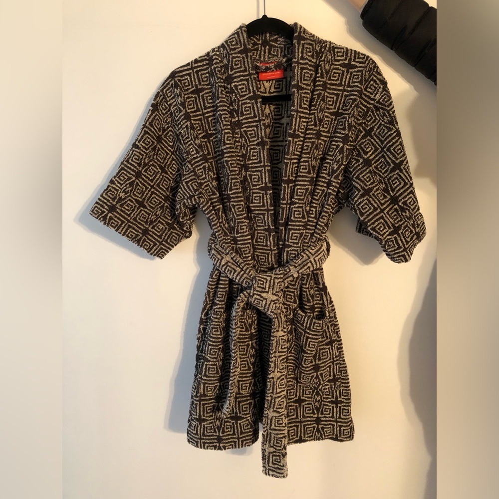 Opal House Jungalow short cotton robe size S